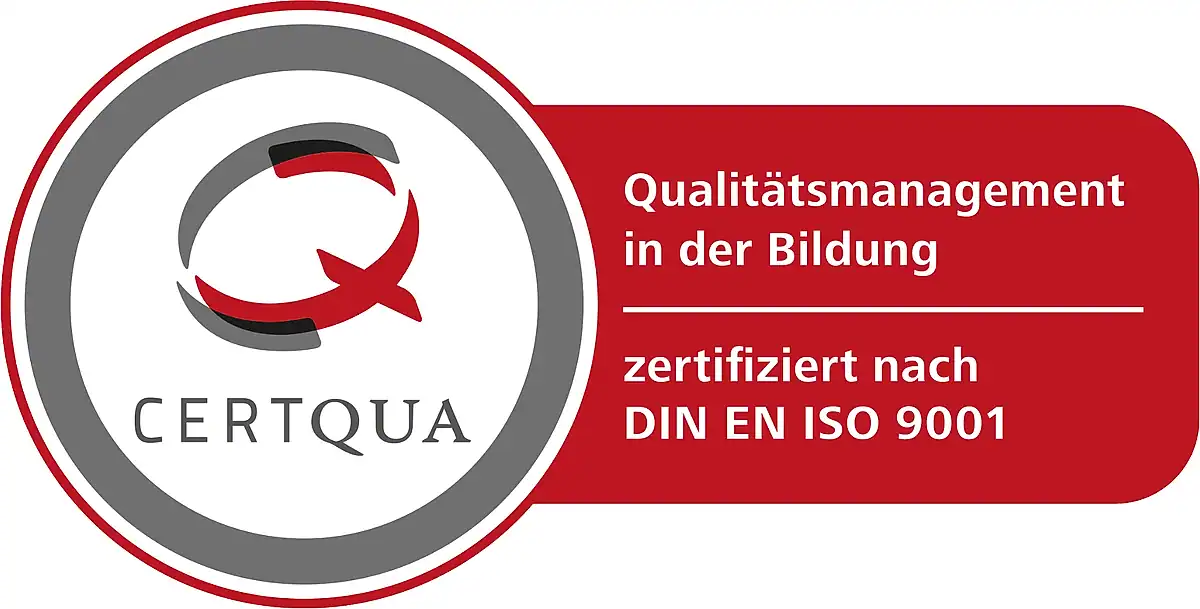 CERTQUA-Siegel: Qualitätsmanagement in der Bildung, zertifiziert nach DIN EN ISO 9001